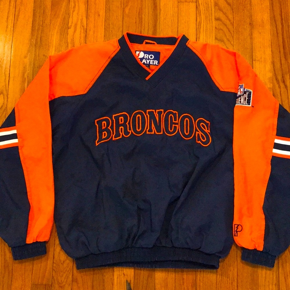 Vintage Denver Broncos Pro Player NFL Pullover